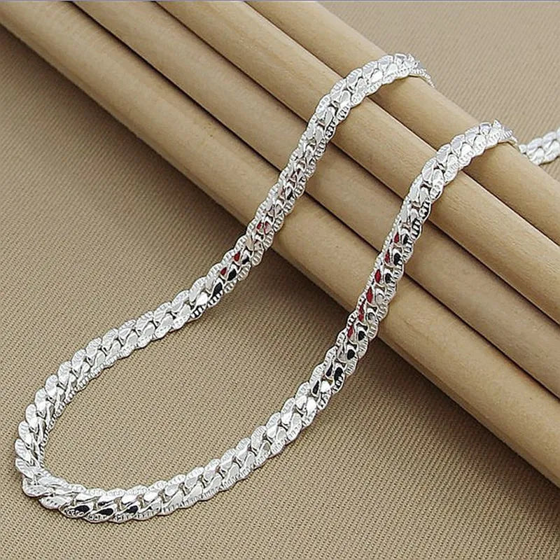 Men's 925 Sterling Silver Necklace Chain