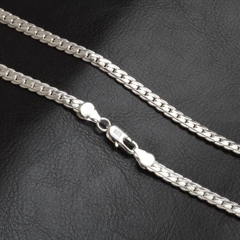 Men's 925 Sterling Silver Necklace Chain