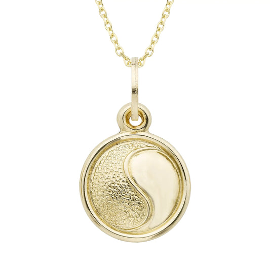 Charm Pendant Necklace with Yin and Yang Design